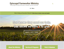 Tablet Screenshot of episcopalfarmworkerministry.org
